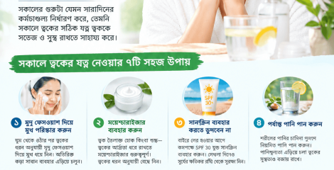 সকাল সকাল ত্বকের যত্ন